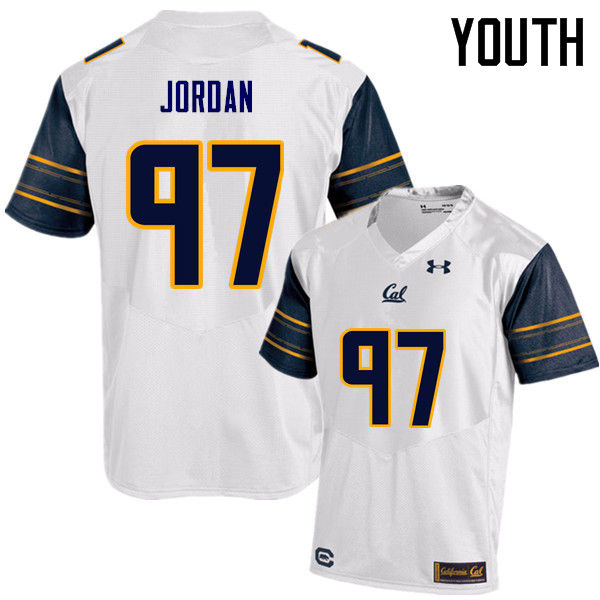 Youth #97 Cameron Jordan Cal Bears (California Golden Bears College) Football Jerseys Sale-White